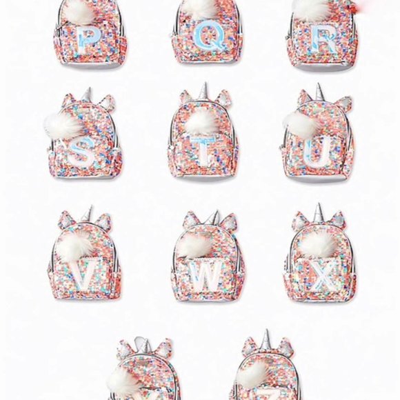 flip sequins mini backpack Justice Initial Unicorn Sequin (Letter V) Clothing, Shoes & Accessories Justice Black Cat Flip Sequin